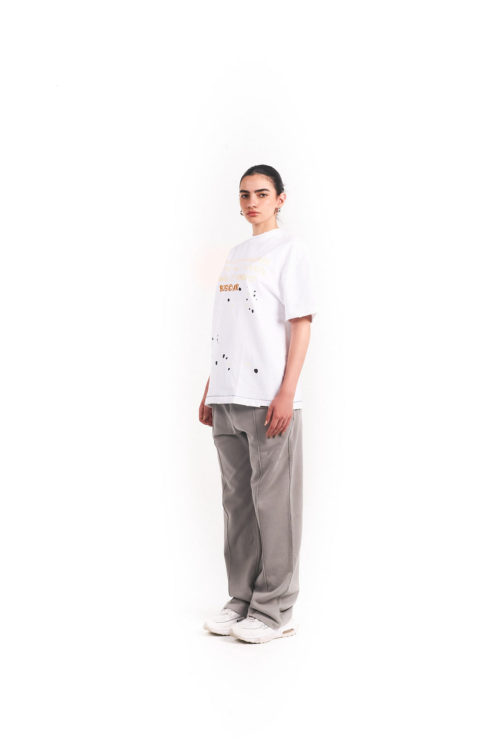 “STOP COPYING ME ” WASHED TEE – WHITE