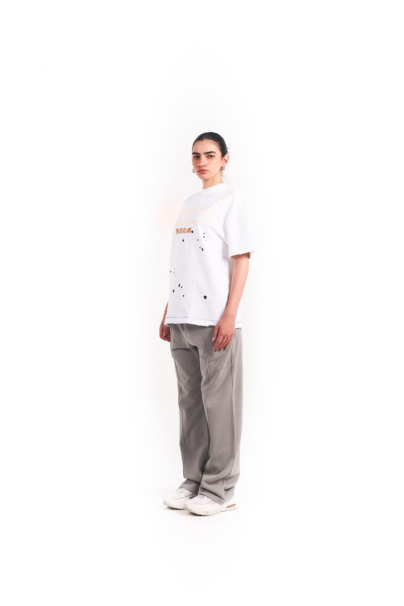 “STOP COPYING ME ” WASHED TEE – WHITE