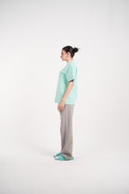 PANTALONES VINTAGE GRIS CLARO