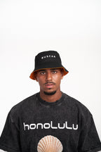 BUCKET HAT BLACK & ORANGE