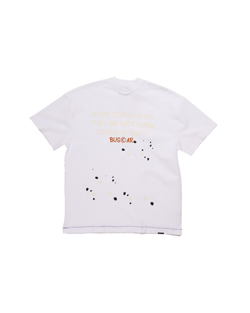“STOP COPYING ME ” WASHED TEE – WHITE