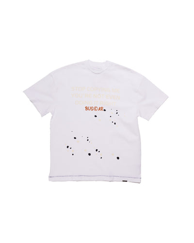 “STOP COPYING ME ” WASHED TEE – WHITE