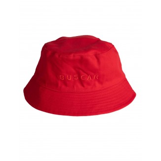 BUCKET HAT WHITE&RED 